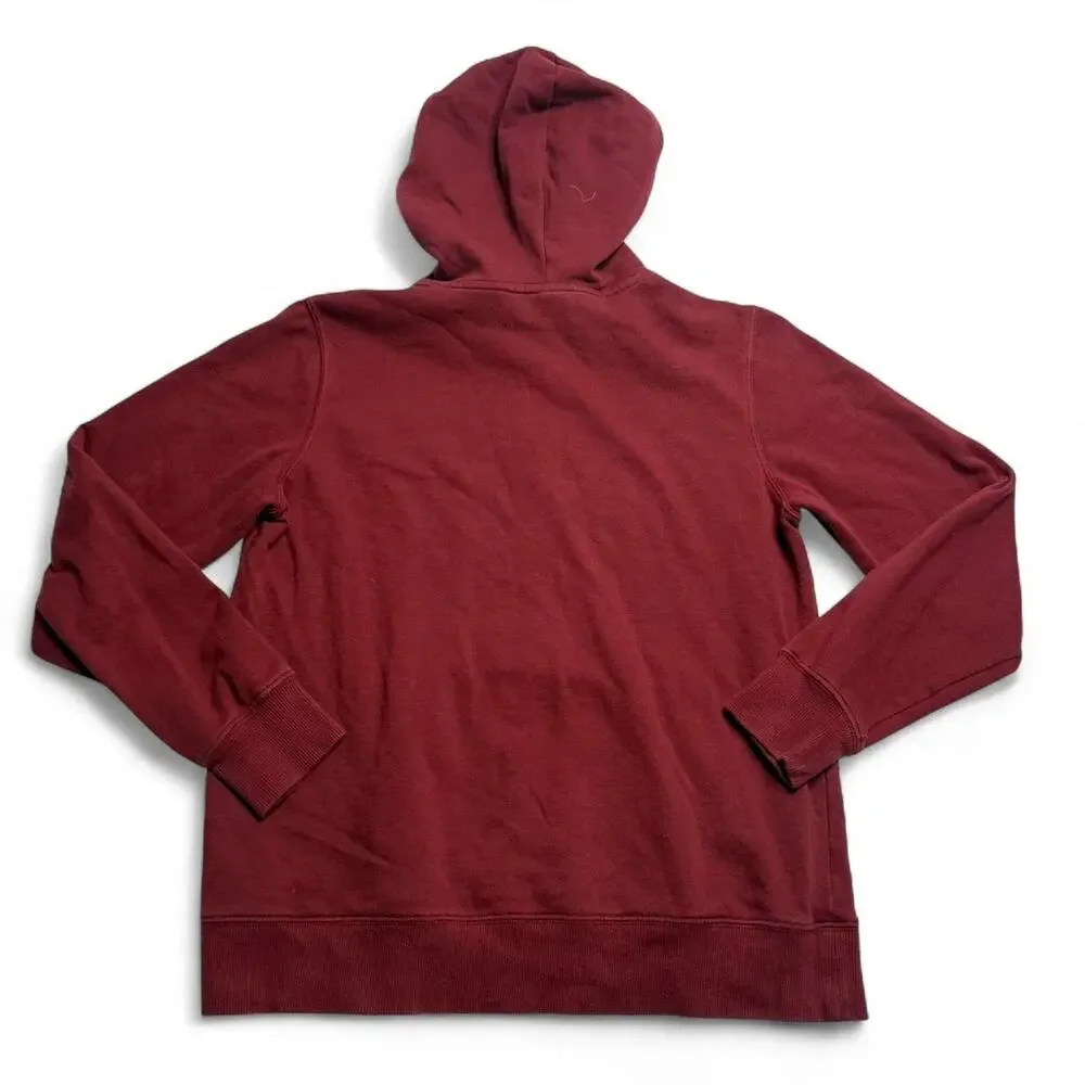 The North Face Red Hoodie Womens Medium Pullover Logo Casual